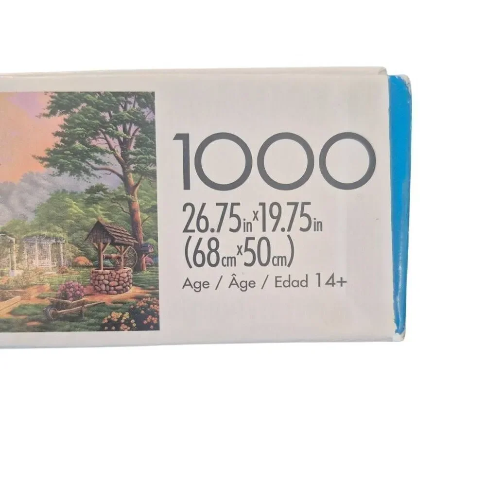 Buffalo Games Art of Geno Peoples Back Yard Garden 1000 pc Jigsaw Puzzle